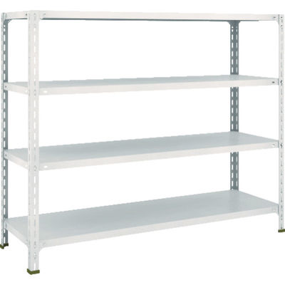 TRUSCO スチールラック 軽量棚開放型 W1500XD450XH1200 4段 ネオグレー 45X-14 NG 1台(1個)（直送品）