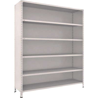 TRUSCO スチールラック 軽量棚背板・側板付 W1800XD450X2100 6段 ネオグレー 76X-26 NG 1台(1個)（直送品）