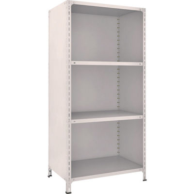 TRUSCO スチールラック 軽量棚背板・側板付 W875XD600XH1800 4段 ネオグレー 63W-24 NG 1台(1個)（直送品）