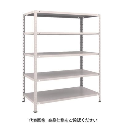 TRUSCO スチールラック 軽量棚 中棚ボルトレス型1200X600X1500 5段 ネオグレー L54W-15 NG 1台(1個)（直送品）