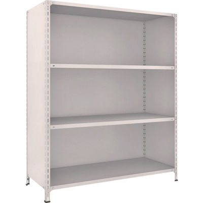 TRUSCO スチールラック 軽量棚背板・側板付 W1500XD600X1800 4段 ネオグレー 65W-24 NG 1台(1個)（直送品）