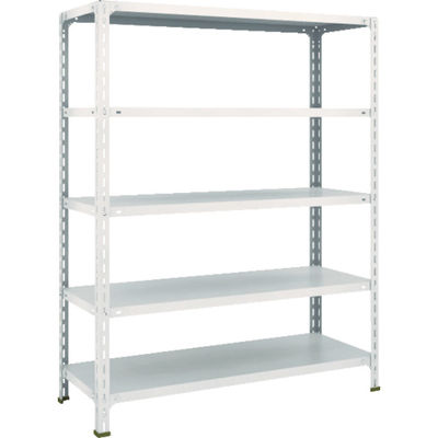 TRUSCO スチールラック 軽量棚開放型 W1200XD450XH1500 5段 ネオグレー 54X-15 NG 1台(1個)（直送品）