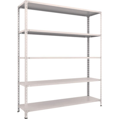 TRUSCO スチールラック 軽量棚開放型 W1800XD450XH2100 5段 ネオグレー 76X-15 NG 1台(1個)（直送品）