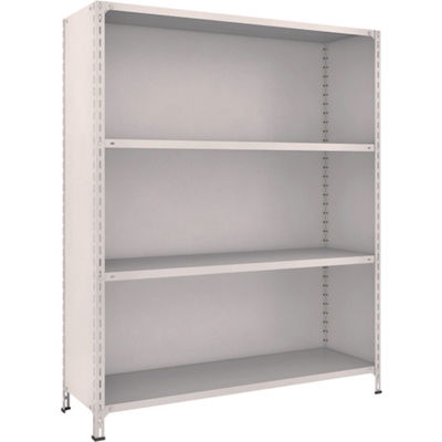 TRUSCO スチールラック 軽量棚背板・側板付 W1500X450XH1800 4段 ネオグレー 65X-24 NG 1台(1個)（直送品）