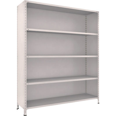 TRUSCO スチールラック 軽量棚背板・側板付 W1800XD450X2100 5段 ネオグレー 76X-25 NG 1台(1個)（直送品）