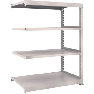TRUSCO スチールラック M3型中量棚 1200×721×H1500 4段 連結 ネオグレー M3-5474B NG 1セット(1個)（直送品）