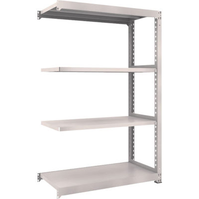 TRUSCO スチールラック M3型中量棚 1200×571×H1800 4段 連結 ネオグレー M3-6464B NG 1セット(1個)（直送品）