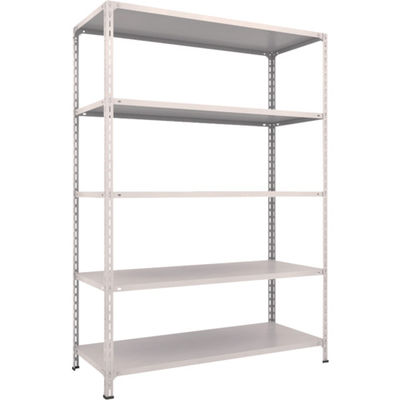 TRUSCO スチールラック 軽量棚開放型 W1500XD600XH2100 5段 ネオグレー 75W-15 NG 1台(1個)（直送品）