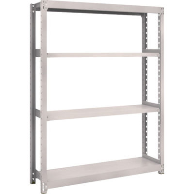 TRUSCO スチールラック M2型軽中量棚 1160×300×H1500 4段 単体 ネオグレー M2-5434 NG 1セット(1個)（直送品）