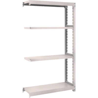TRUSCO スチールラック M2型軽中量棚 860×300×H1500 4段 連結 ネオグレー M2-5334B NG 1セット(1個)（直送品）