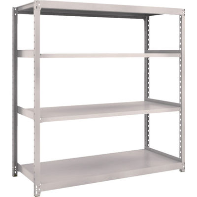 TRUSCO スチールラック M2型軽中量棚 1460×600×H1500 4段 単体 ネオグレー M2-5564 NG 1セット(1個)（直送品）