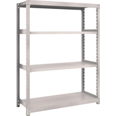 TRUSCO スチールラック M2型軽中量棚 1160×450×H1500 4段 単体 ネオグレー M2-5444 NG 1セット(1個)（直送品）