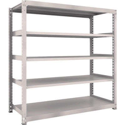TRUSCO スチールラック M3型中量棚 1800×721×H1800 5段 単体 ネオグレー M3-6675 NG 1セット(1個)（直送品）