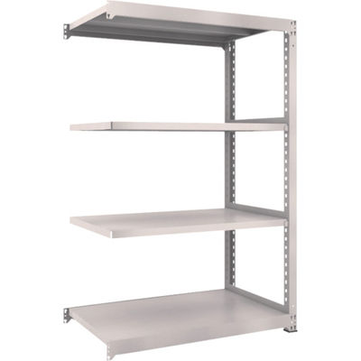 TRUSCO スチールラック M3型中量棚 1200×721×H1800 4段 連結 ネオグレー M3-6474B NG 1セット(1個)（直送品）