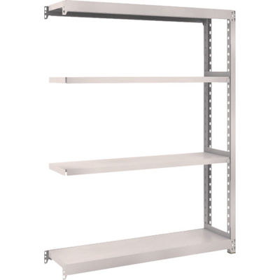 TRUSCO スチールラック M2型軽中量棚 1160×300×H1500 4段 連結 ネオグレー M2-5434B NG 1セット(1個)（直送品）