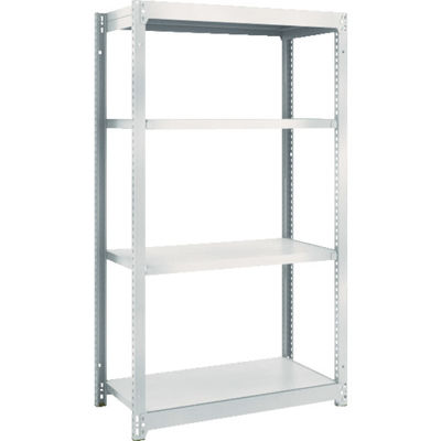 TRUSCO スチールラック M1.5型軽中量棚 860×445×H1500 4段単体 ネオグレー M1.5-5344 NG（直送品）