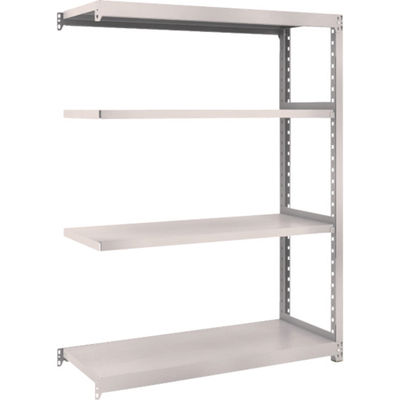 TRUSCO スチールラック M2型軽中量棚 1160×450×H1500 4段 連結 ネオグレー M2-5444B NG 1セット(1個)（直送品）