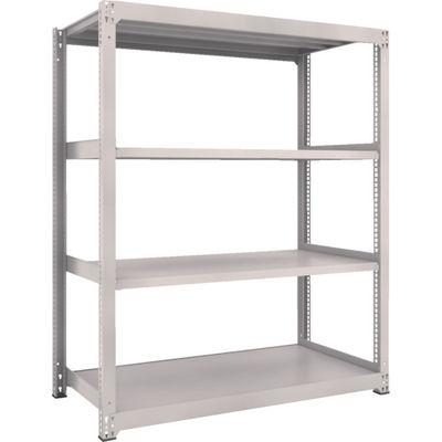 TRUSCO スチールラック M3型中量棚 1500×721×H1800 4段 単体 ネオグレー M3-6574 NG 1セット(1個)（直送品）