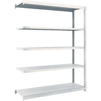 TRUSCO スチールラック M1.5型軽中量棚 1460×445×H1800 5段連結 ネオグレー M1.5-6545B NG（直送品）