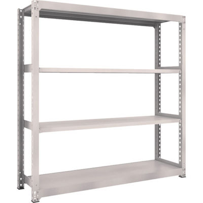 TRUSCO スチールラック M3型中量棚 1800×471×H1800 4段 単体 ネオグレー M3-6654 NG 1セット(1個)（直送品）