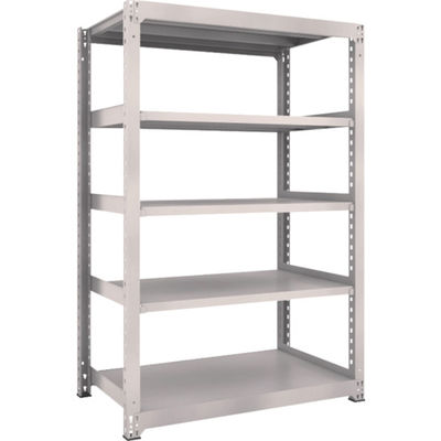 TRUSCO スチールラック M3型中量棚 1200×721×H1800 5段 単体 ネオグレー M3-6475 NG 1セット(1個)（直送品）