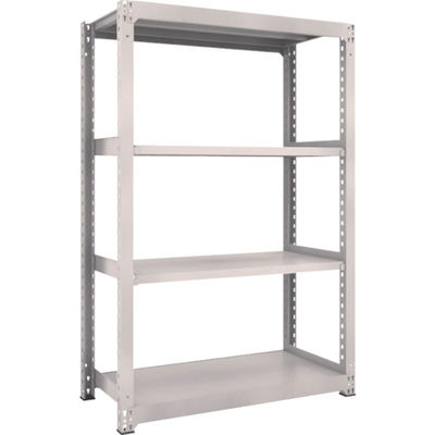 TRUSCO スチールラック M3型中量棚 1200×571×H1800 4段 単体 ネオグレー M3-6464 NG 1セット(1個)（直送品）