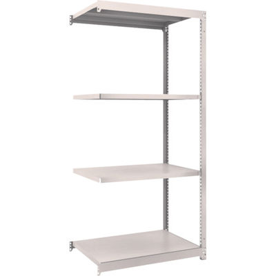 TRUSCO スチールラック M1.5型軽中量棚 860×595×H1800 4段連結 ネオグレー M1.5-6364B NG（直送品）