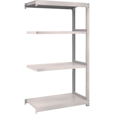 TRUSCO スチールラック M2型軽中量棚 860×450×H1500 4段 連結 ネオグレー M2-5344B NG 1セット(1個)（直送品）