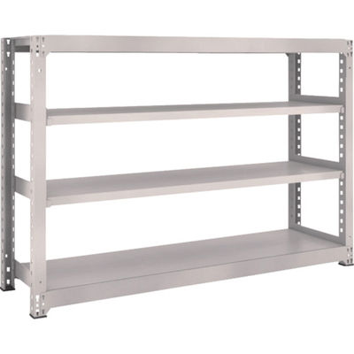 TRUSCO スチールラック M3型中量棚 1800×471×H1200 4段 単体 ネオグレー M3-4654 NG 1セット(1個)（直送品）
