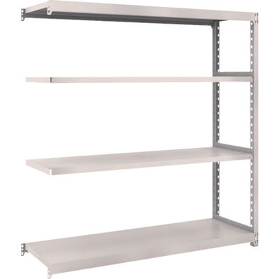 TRUSCO スチールラック M2型軽中量棚 1460×450×H1500 4段 連結 ネオグレー M2-5544B NG 1セット(1個)（直送品）