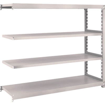 TRUSCO スチールラック M2型軽中量棚 1460×450×H1200 4段 連結 ネオグレー M2-4544B NG 1セット(1個)（直送品）