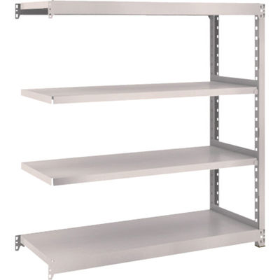 TRUSCO スチールラック M2型軽中量棚 1160×450×H1200 4段 連結 ネオグレー M2-4444B NG 1セット(1個)（直送品）