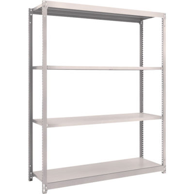 TRUSCO スチールラック M1.5型軽中量棚 1460×445×H1800 4段単体 ネオグレー M1.5-6544 NG（直送品）