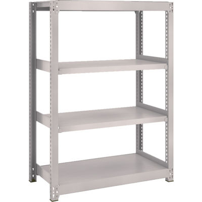 TRUSCO スチールラック M2型軽中量棚 860×450×H1200 4段 単体 ネオグレー M2-4344 NG 1セット(1個)（直送品）