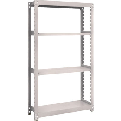 TRUSCO スチールラック M2型軽中量棚 860×300×H1500 4段 単体 ネオグレー M2-5334 NG 1セット(1個)（直送品）