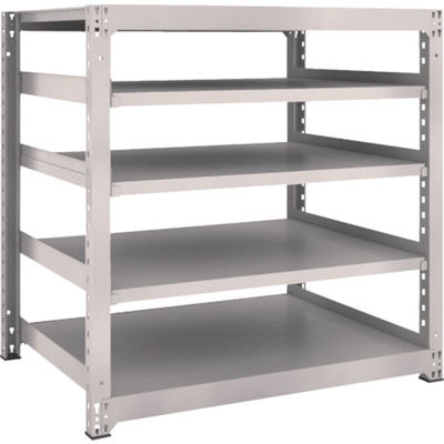 TRUSCO スチールラック M3型中量棚 1200×921×H1200 5段 単体 ネオグレー M3-4495 NG 1セット(1個)（直送品）