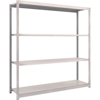 TRUSCO スチールラック M1.5型軽中量棚 1760×445×H1800 4段単体 ネオグレー M1.5-6644 NG（直送品）