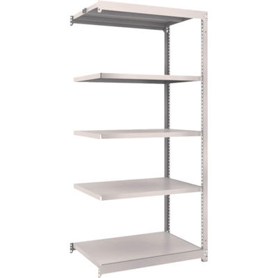 TRUSCO スチールラック M1.5型軽中量棚 860×595×H1800 5段連結 ネオグレー M1.5-6365B NG（直送品）