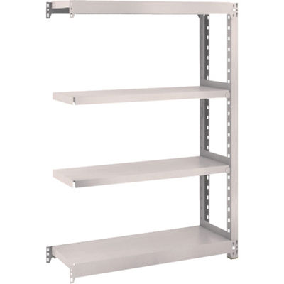 TRUSCO スチールラック M2型軽中量棚 860×300×H1200 4段 連結 ネオグレー M2-4334B NG 1セット(1個)（直送品）