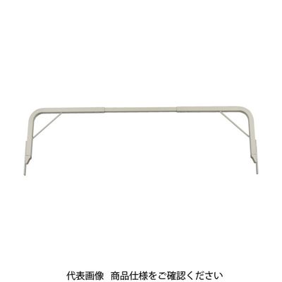 TRUSCO スチール製軽量ボルト式棚用オプション アーチ型転倒防止バー 適用通路幅820~1120mm ネオグレー TB-L1100 NG（直送品）