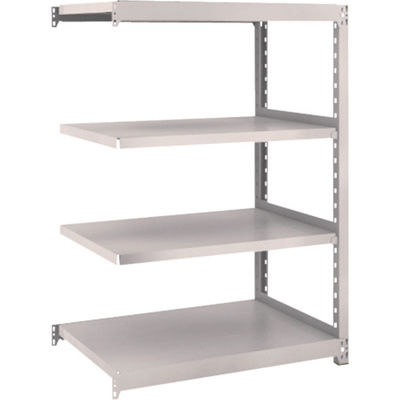 TRUSCO スチールラック M2型軽中量棚 860×600×H1200 4段 連結 ネオグレー M2-4364B NG 1セット(1個)（直送品）