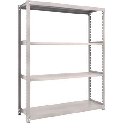 TRUSCO スチールラック M2型軽中量棚 1460×450×H1800 4段 単体 ネオグレー M2-6544 NG 1セット(1個)（直送品）