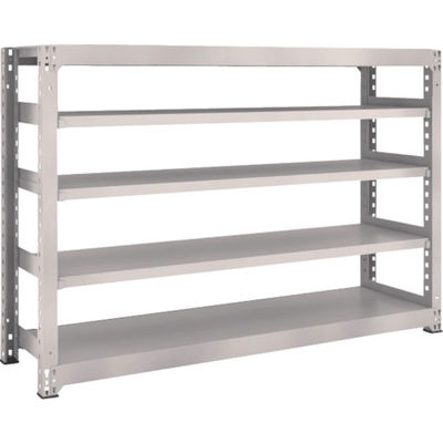 TRUSCO スチールラック M3型中量棚 1800×471×H1200 5段 単体 ネオグレー M3-4655 NG 1セット(1個)（直送品）