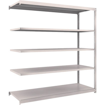 TRUSCO スチールラック M1.5型軽中量棚 1760×595×H1800 5段連結 ネオグレー M1.5-6665B NG（直送品）