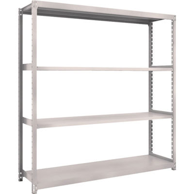 TRUSCO スチールラック M2型軽中量棚 1760×450×H1800 4段 単体 ネオグレー M2-6644 NG 1セット(1個)（直送品）