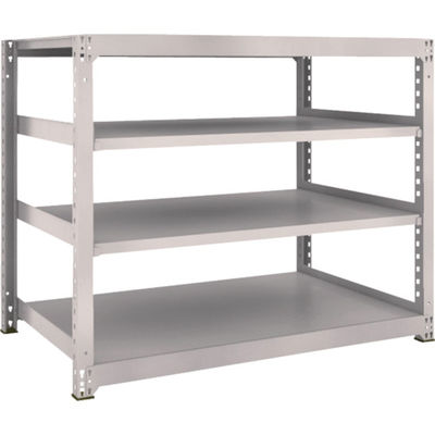 TRUSCO スチールラック M3型中量棚 1500×921×H1200 4段 単体 ネオグレー M3-4594 NG 1セット(1個)（直送品）