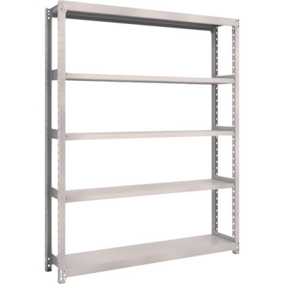 TRUSCO スチールラック M2型軽中量棚 1460×300×H1800 5段 単体 ネオグレー M2-6535 NG 1セット(1個)（直送品）