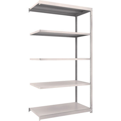 TRUSCO スチールラック M1.5型軽中量棚 1160X595XH2100 5段連結 ネオグレー M1.5-7465B NG（直送品）