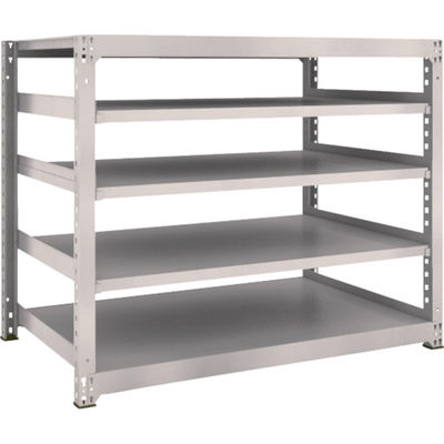 TRUSCO スチールラック M3型中量棚 1500×921×H1200 5段 単体 ネオグレー M3-4595 NG 1セット(1個)（直送品）