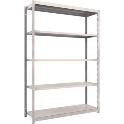 TRUSCO スチールラック M1.5型軽中量棚 1460X445XH2100 5段単体 ネオグレー M1.5-7545 NG（直送品）